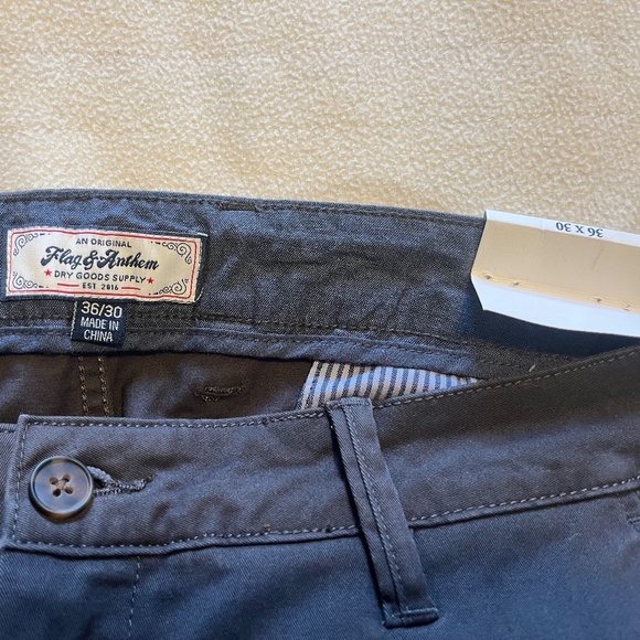 Mens Castleton Nashville Straight Fit Chino [Dark Grey, 36-30] - Picture 7 of 8